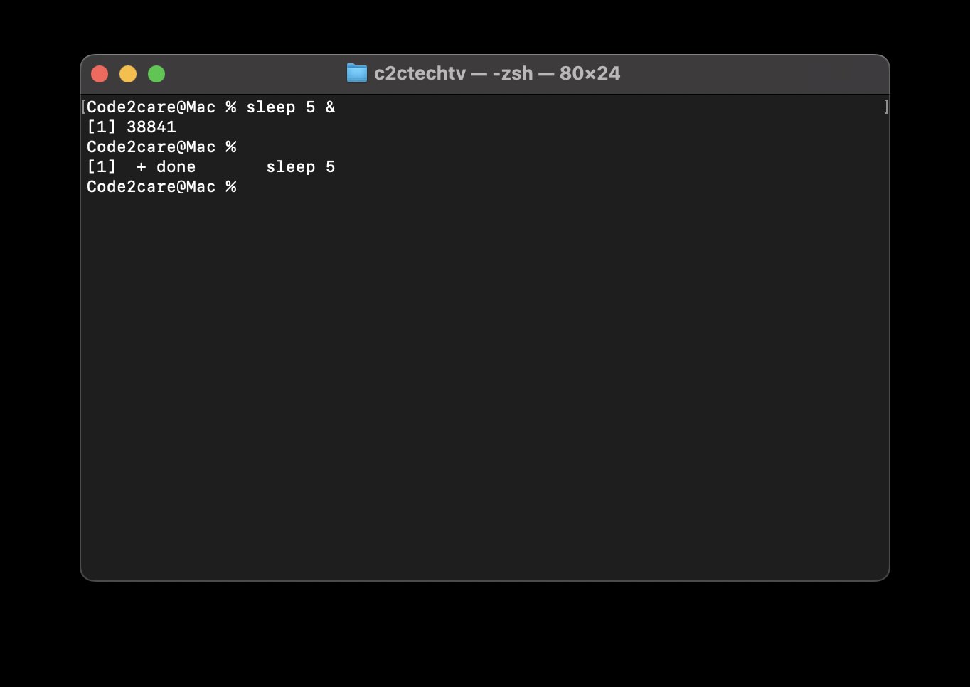 Run Bash command in Terminal Background Example